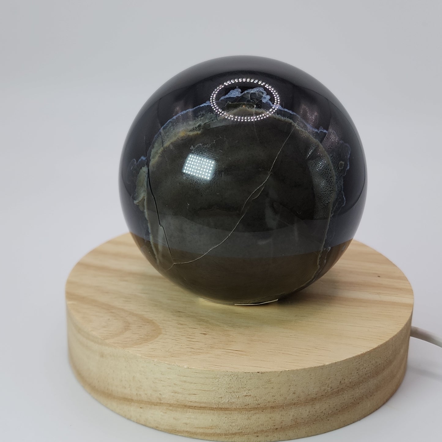 *Football Agate Sphere