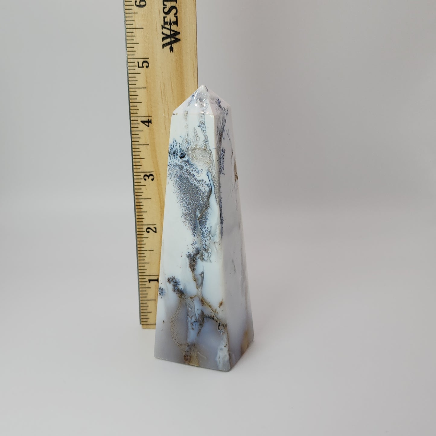 Dendritic Blue Agate Tower - Indonesia
