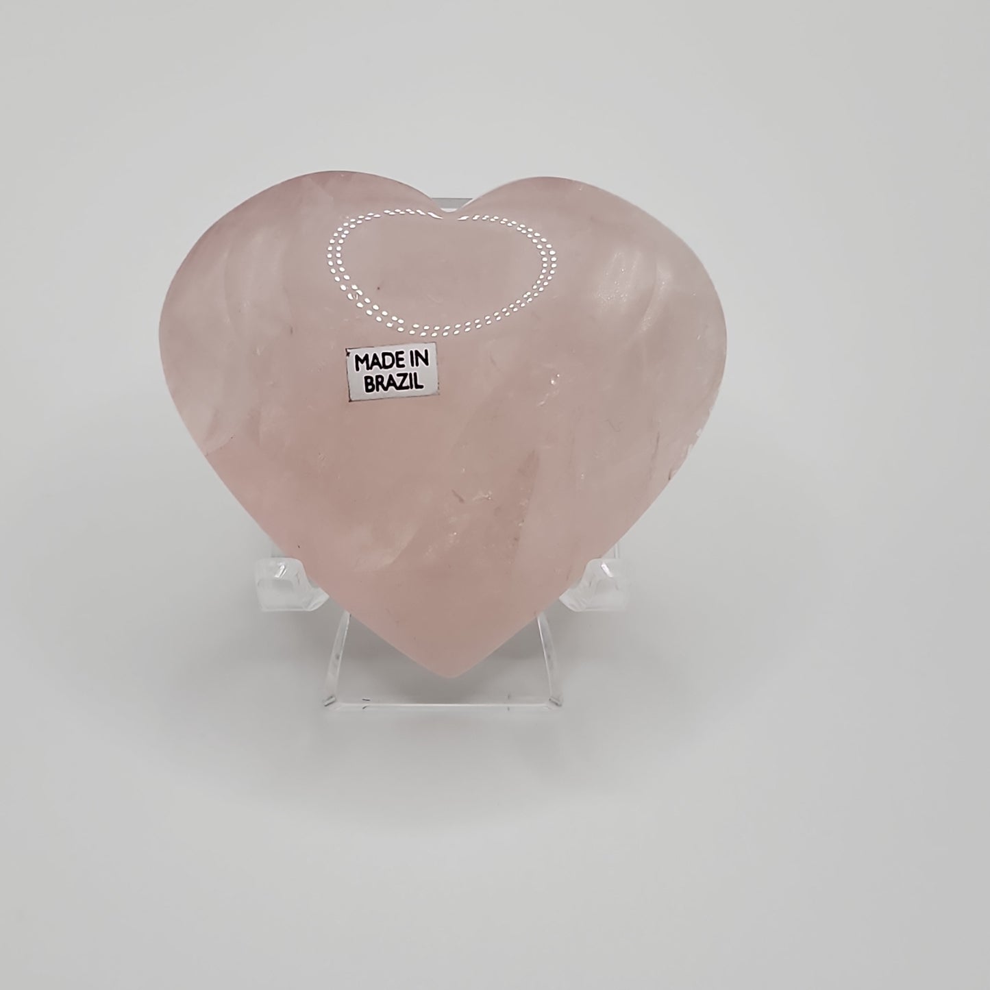 Rose Quartz Heart w/ Star Flash - High Quality