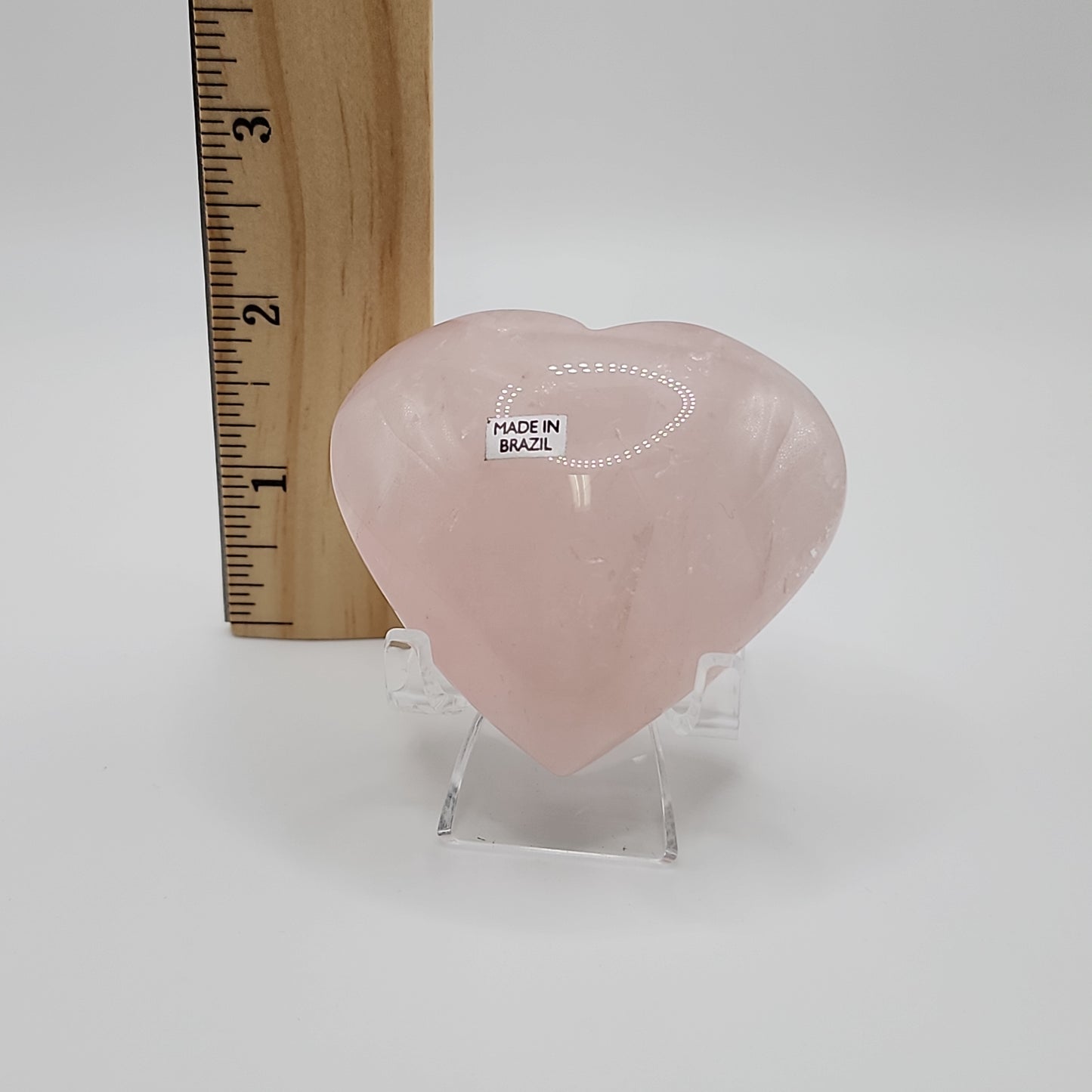 Rose Quartz Heart w/ Star Flash - High Quality