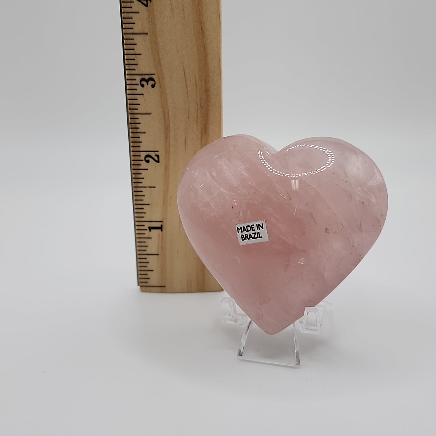 Rose Quartz Heart w/ Star Flash - High Quality
