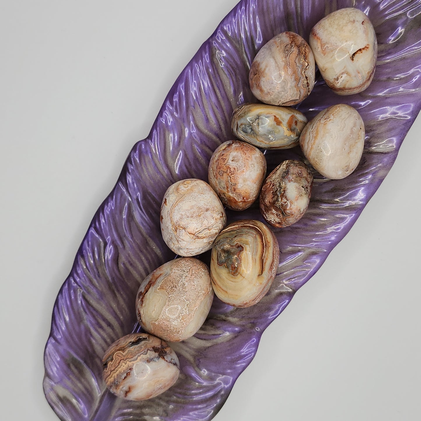 Pink Crazy Lace Agate Tumble - Indonesia