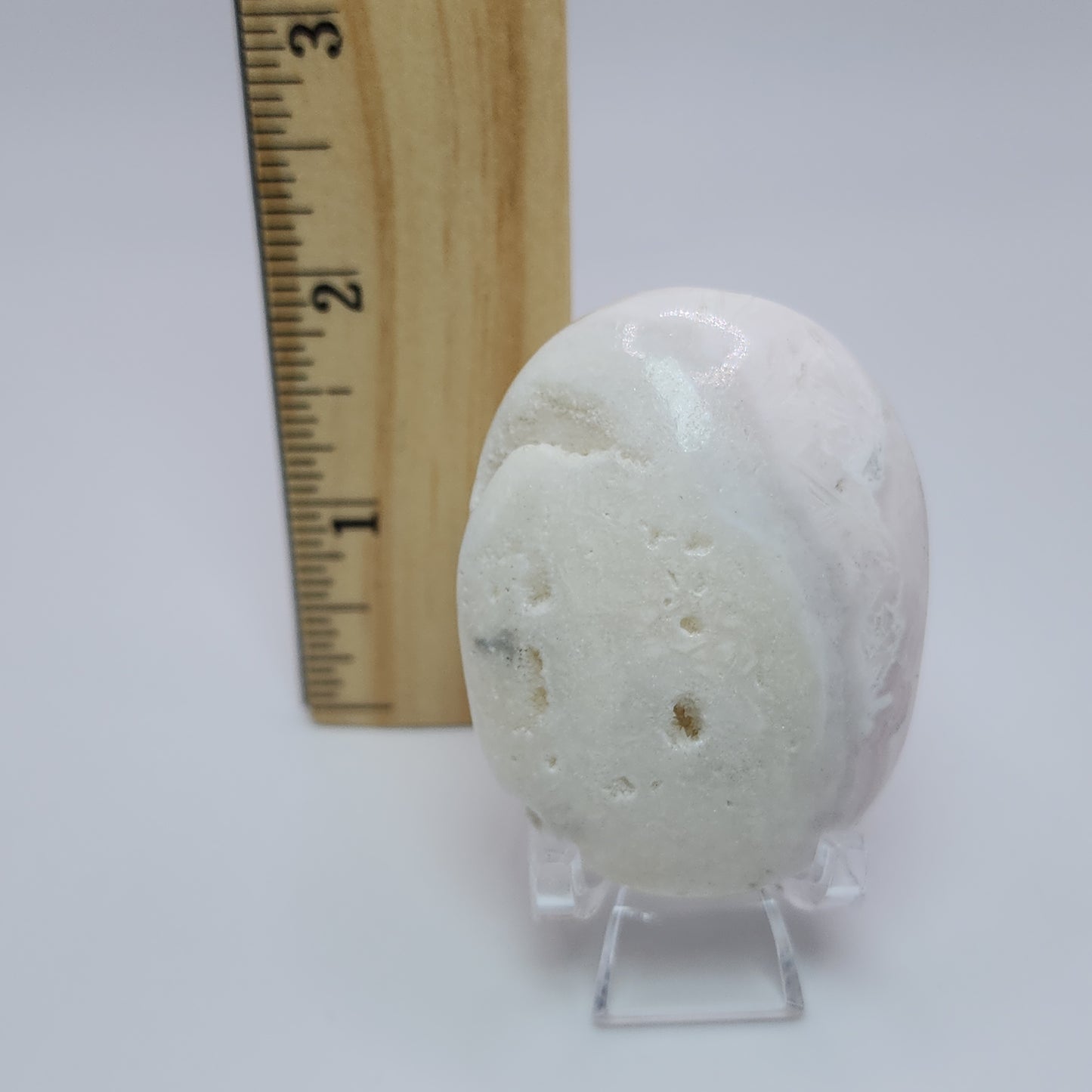 Pink Mangano Calcite Palm Stone