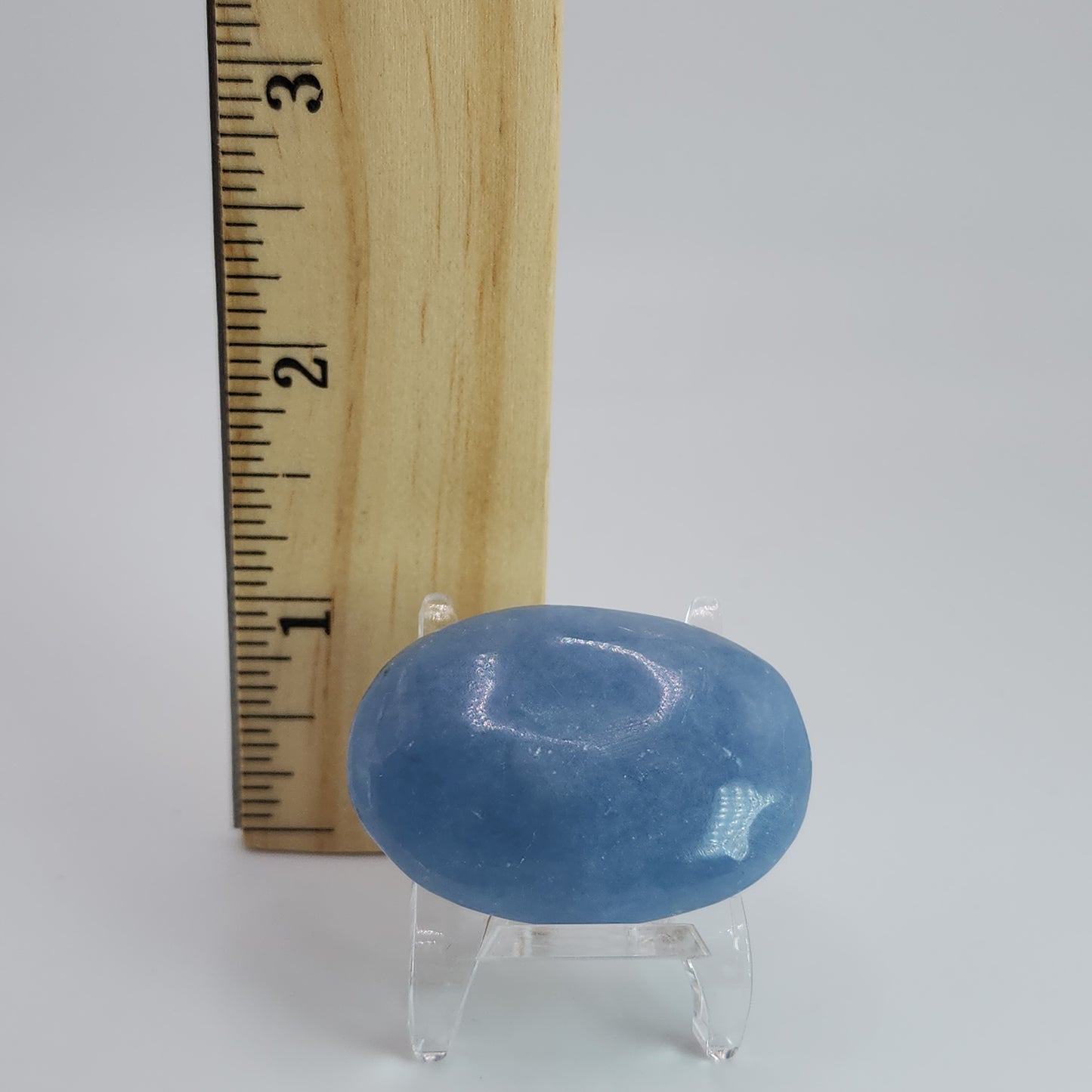 Angelite Palm Stone - Peru