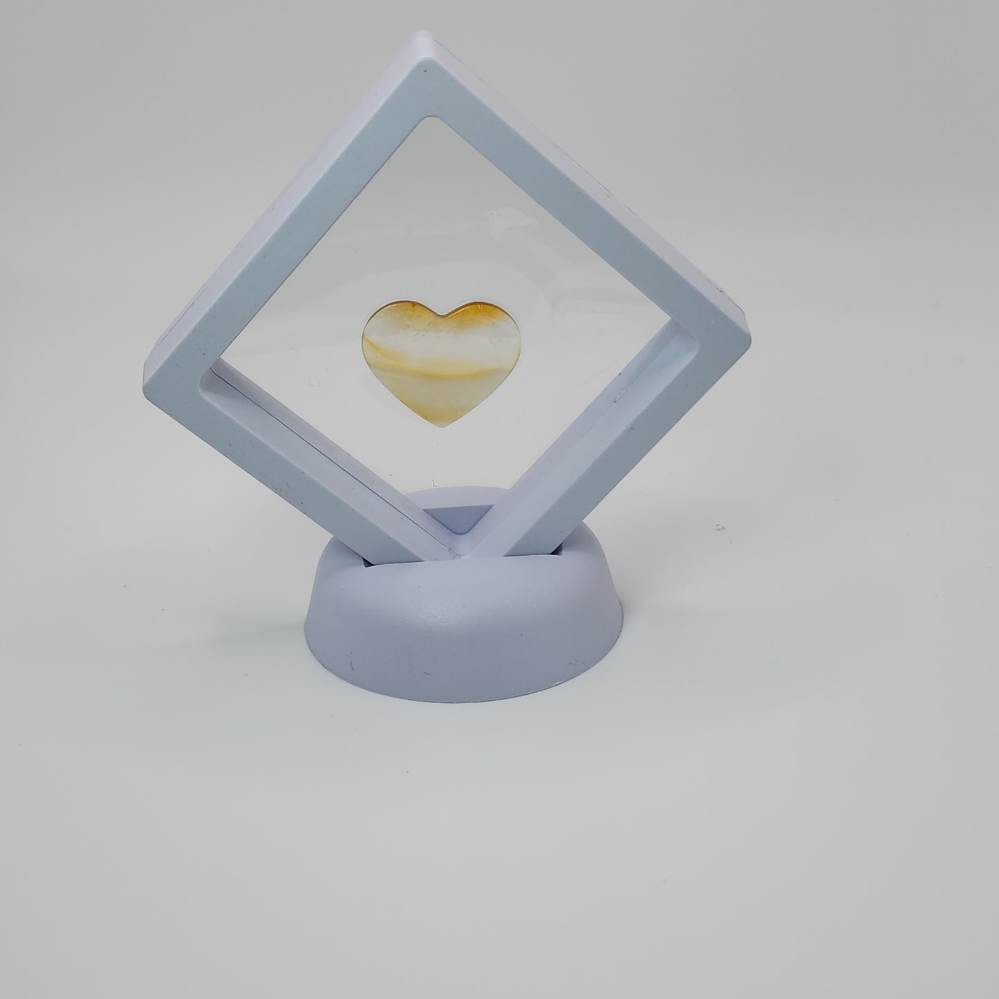 Iris Agate Heart Carving