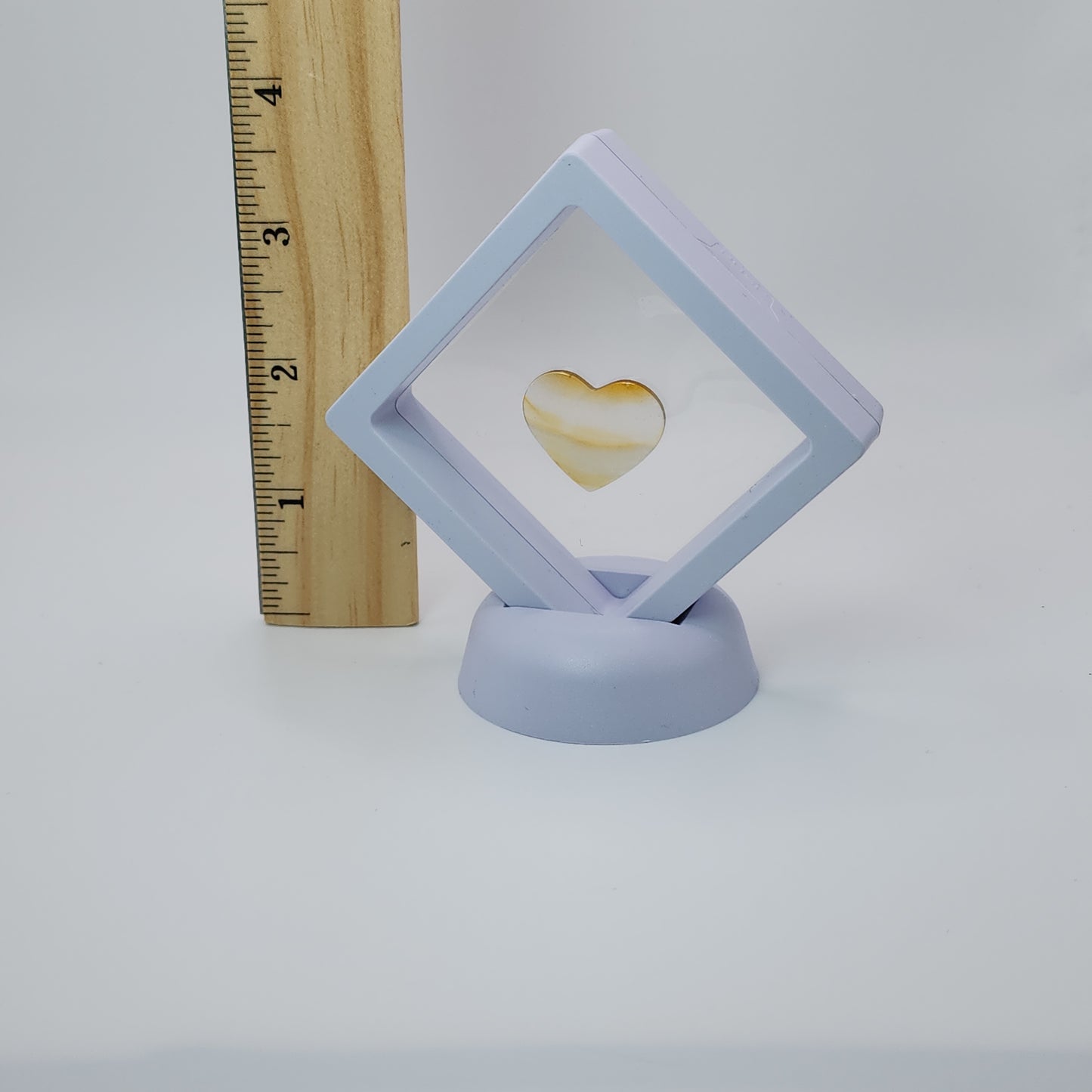 Iris Agate Heart Carving