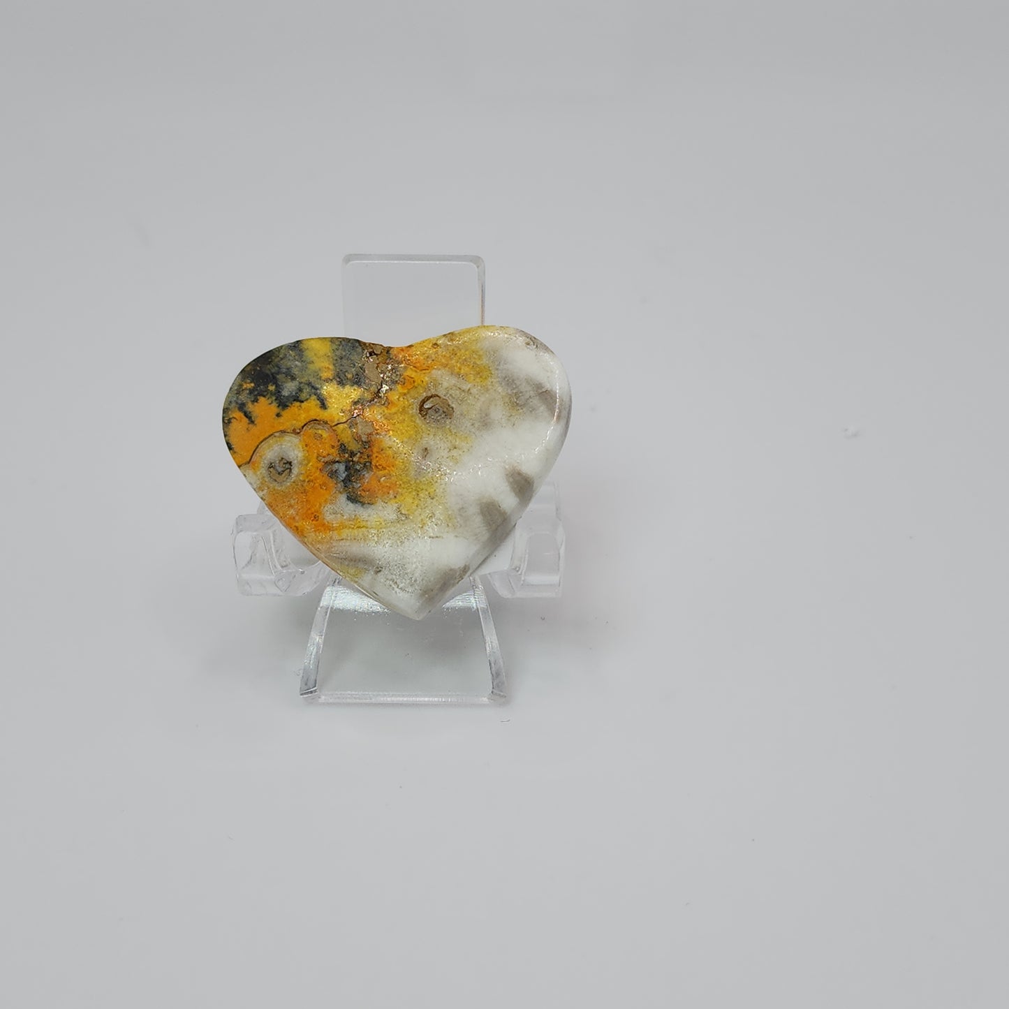 Bumble Bee Jasper Heart Cabachon - Indonesia