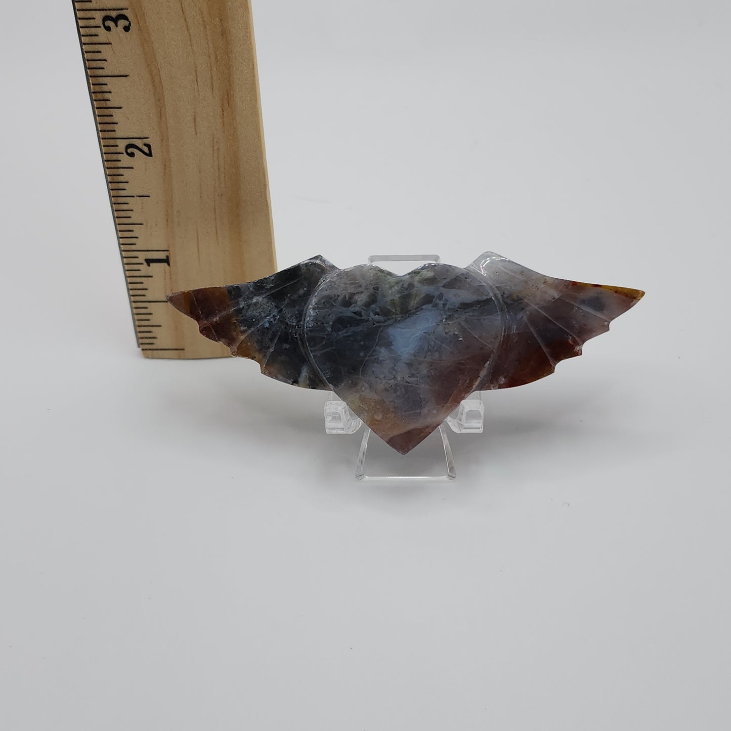 Chalcedony Heart Wings