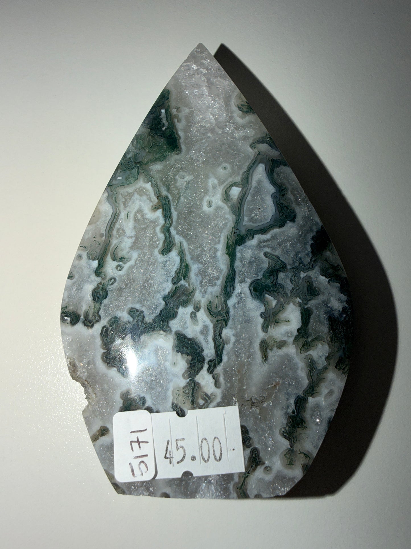 Moss Agate Water Drop
