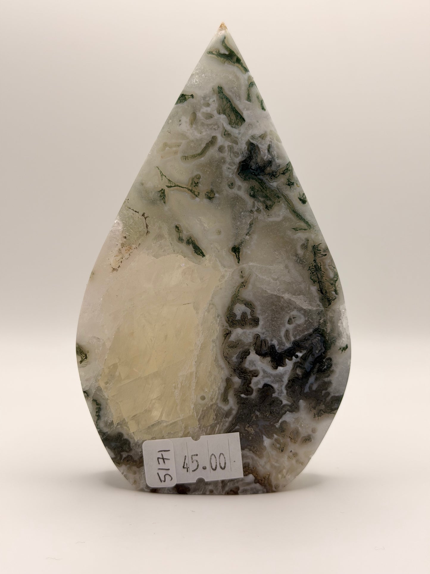 Moss Agate Water Drop A