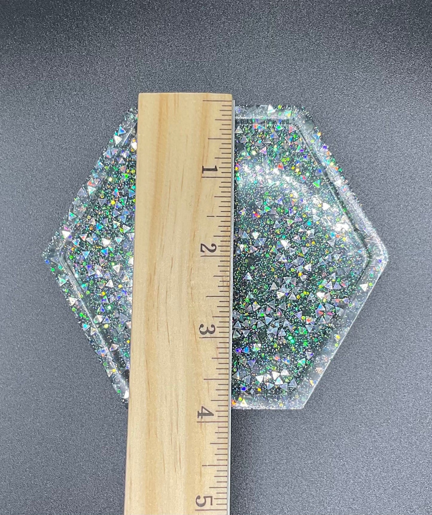 Extra Sparkle Resin Coaster