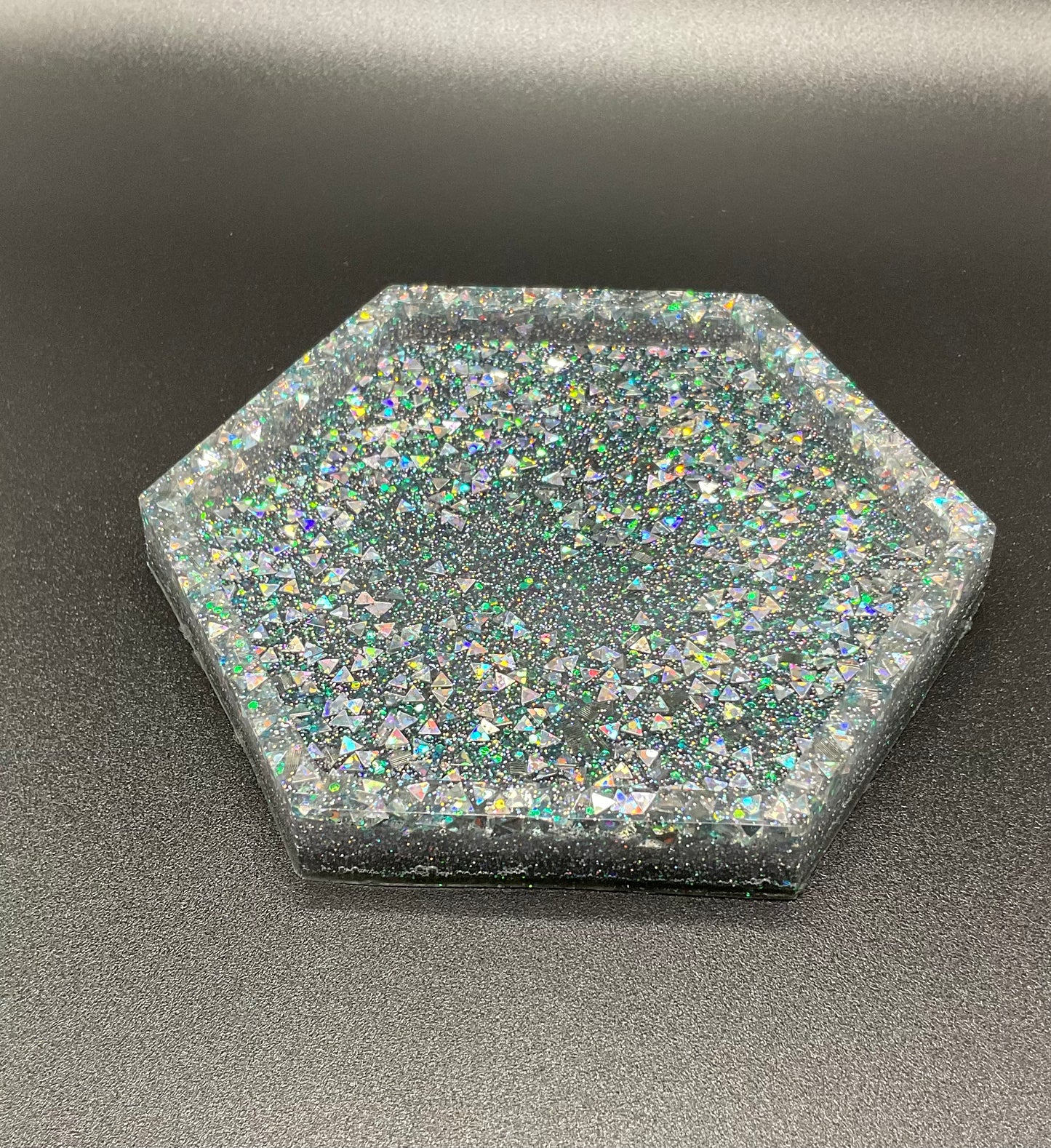 Extra Sparkle Resin Coaster