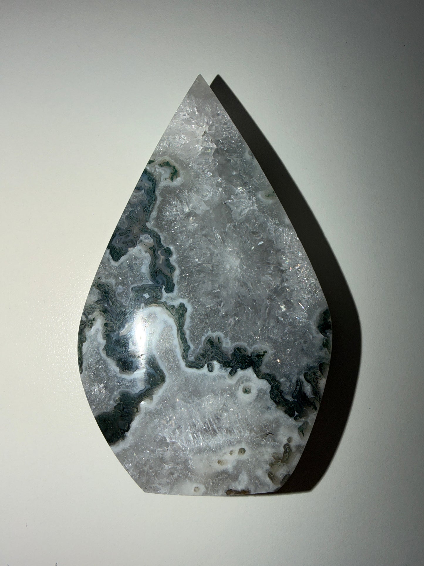 Moss Agate Water Drop