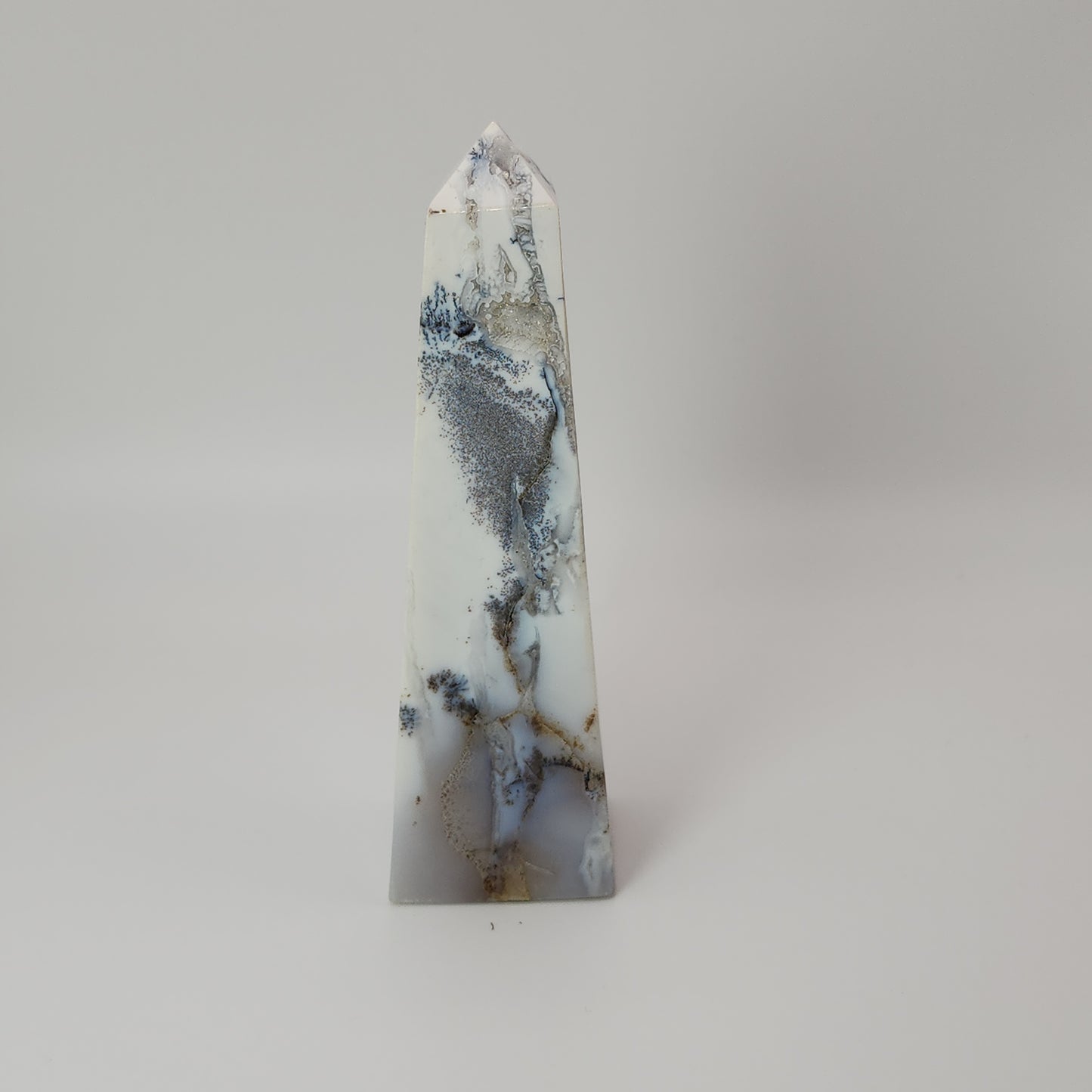 Dendritic Blue Agate Tower - Indonesia
