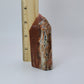 Blue Apatite in Orange Calcite Tower