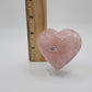 Rose Quartz Heart w/ Star Flash - High Quality