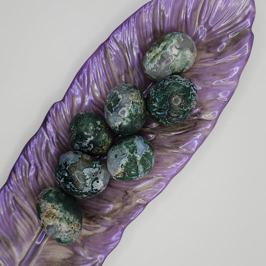 Moss Agate Tumble - Indonesia