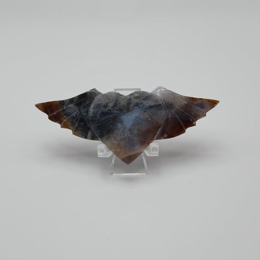 Chalcedony Heart Wings