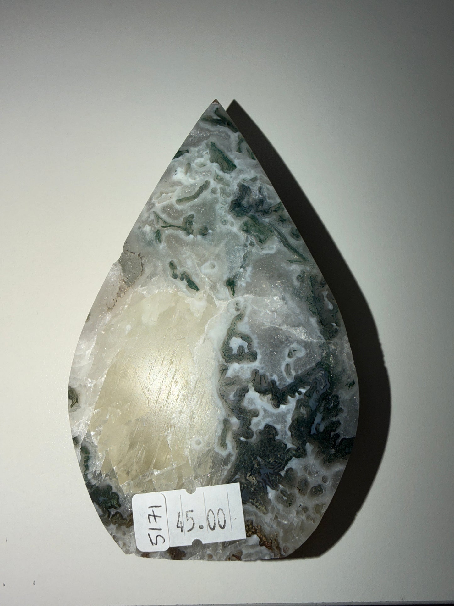 Moss Agate Water Drop