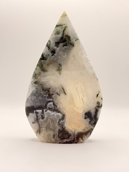 Moss Agate Water Drop A