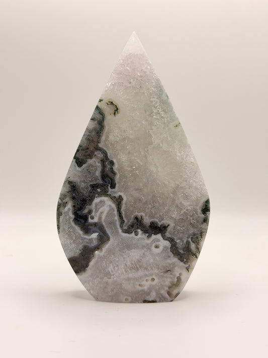 Moss Agate Water Drop B