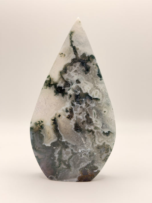 Moss Agate Water Drop C