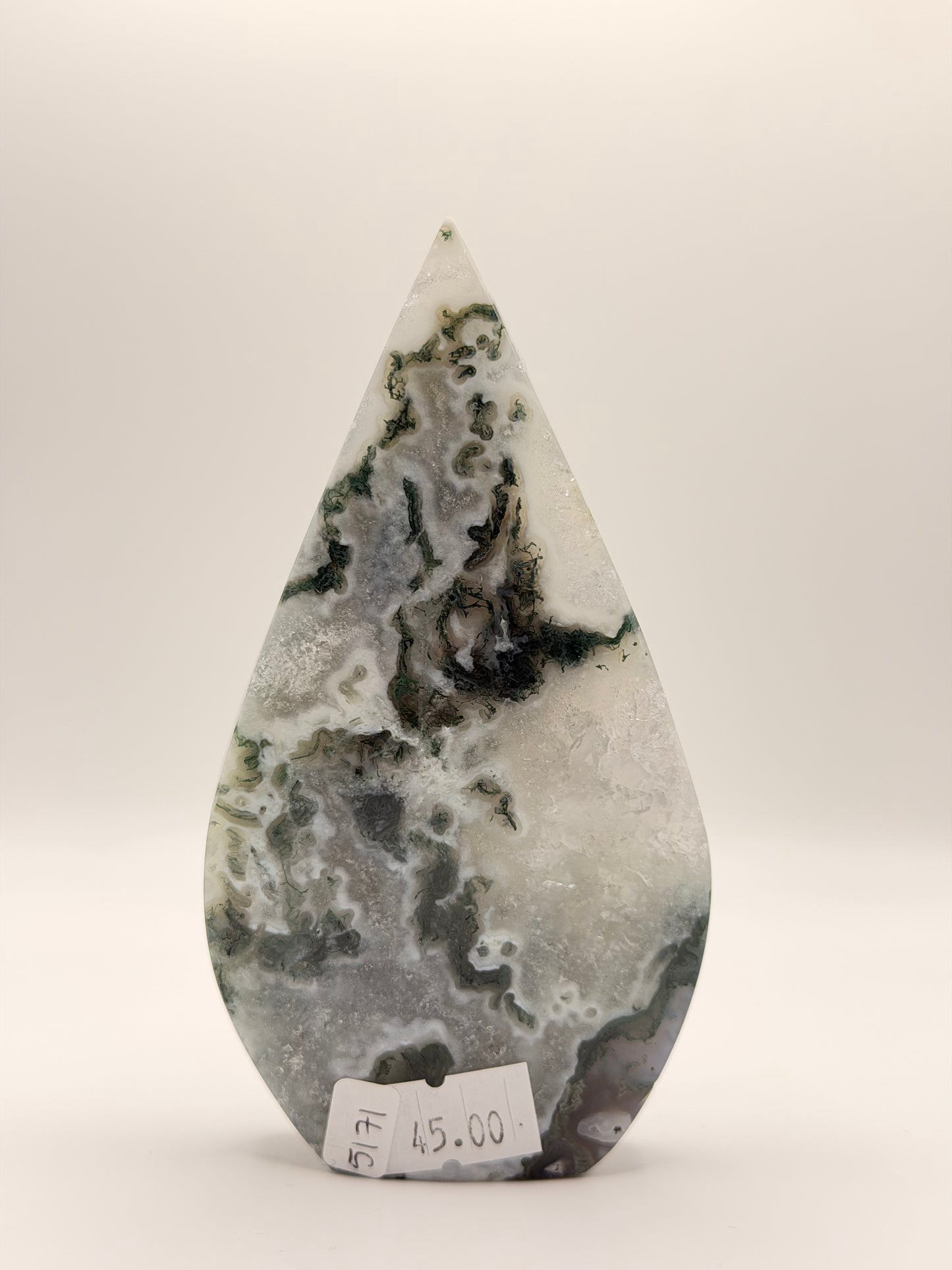 Moss Agate Water Drop C