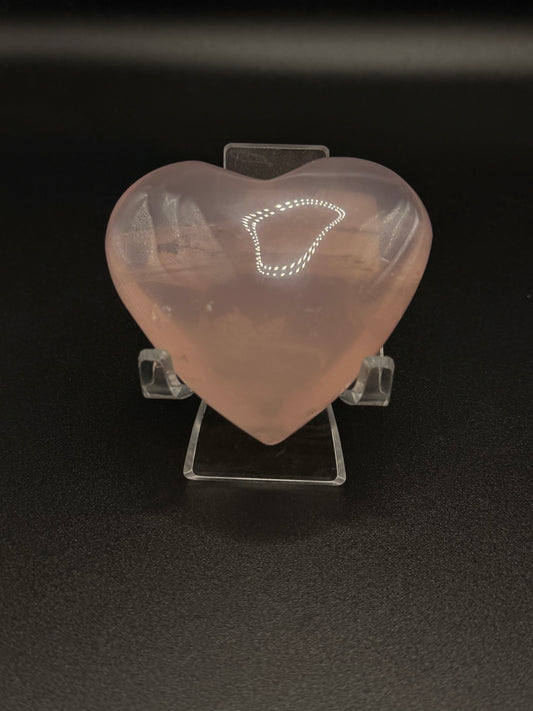 Rose Quartz Heart B