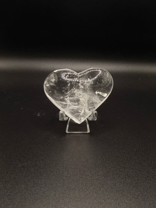 Clear Quartz Heart