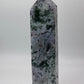 *Dyed Purple Moss Agate Tower